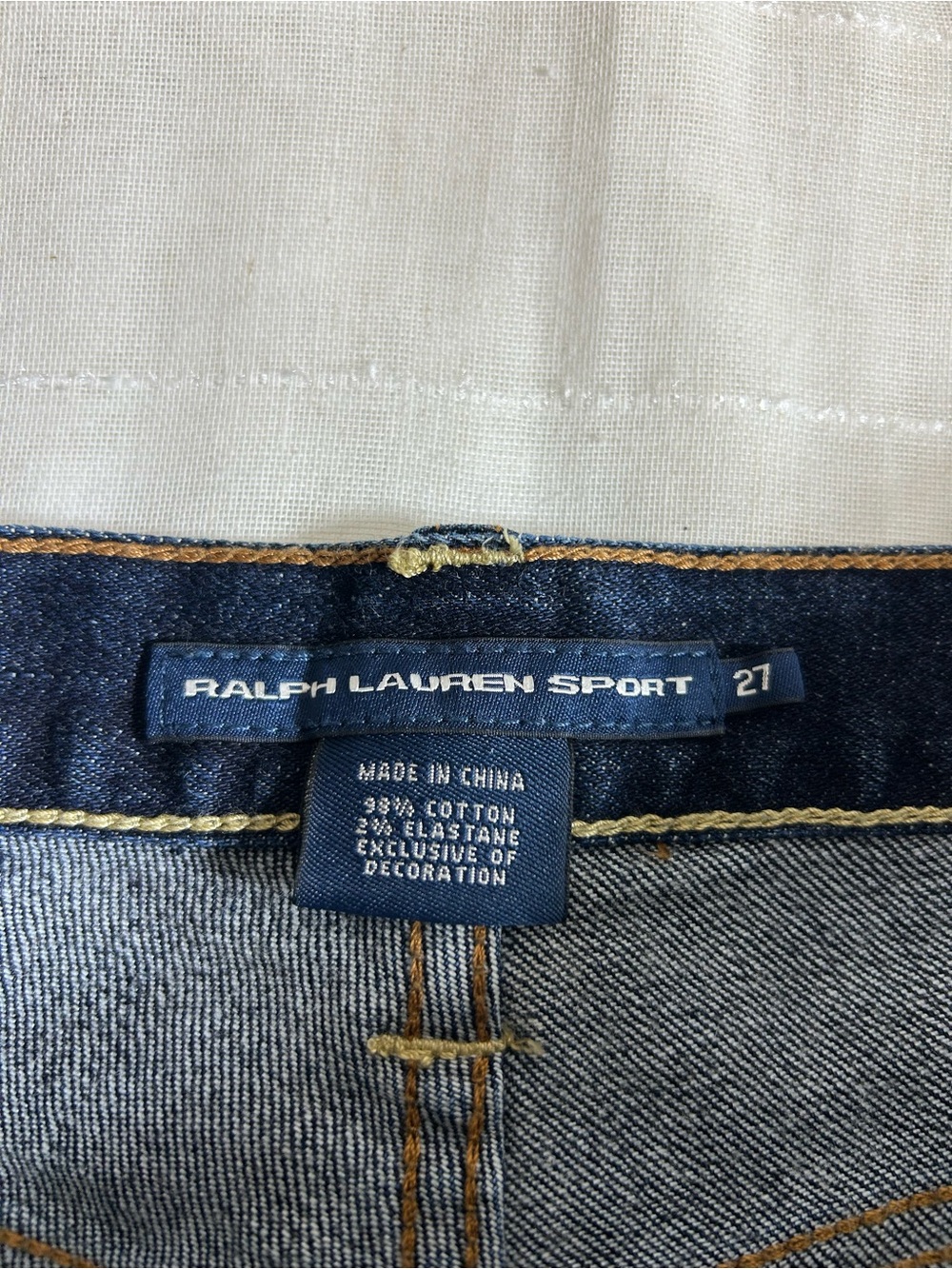 Ralph Lauren Sport Thompson 650 Cotton Blend‎ Dark Blue Mid Rise Skinny Jeans 27 - Picture 8 of 16